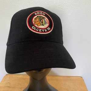 Chicago Blackhawks Eddie Olczyk special series giveaway hat. NWT